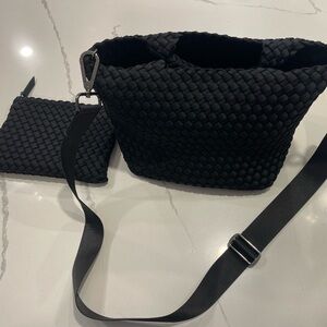 Naghedi St. Barth’s Onyx mini tote with cross body strap